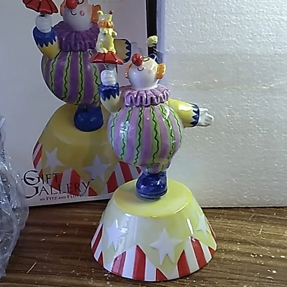 Fitz N Floyd Clowning Around Musical 🎶  The Entertainer 🤡 nib